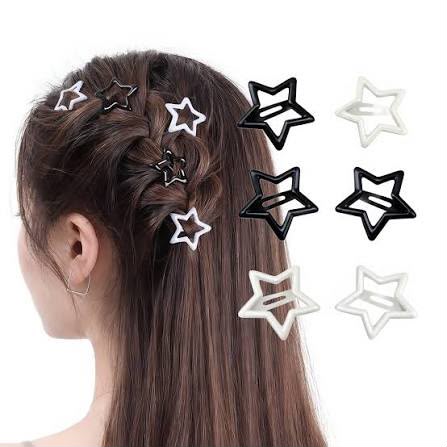 تك تك نجمة سداسي اسود وابيض 